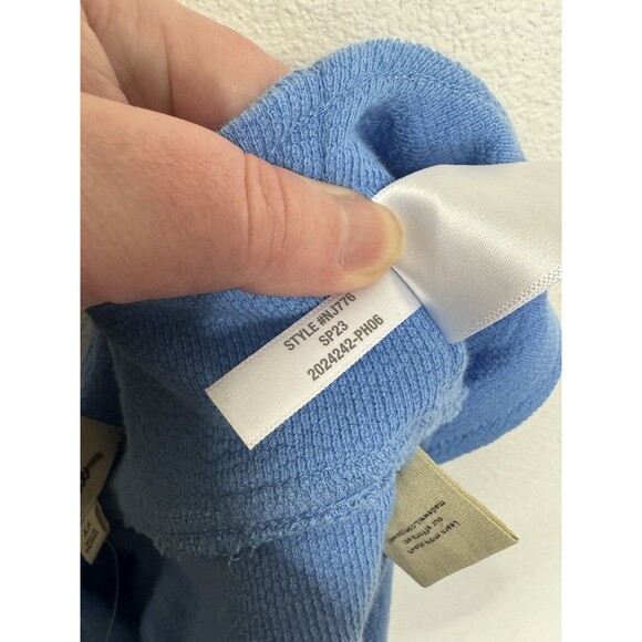 Madewell Sz XS Cutout Knot Front Crop Tank Top Oasis Blue Fitted Sweetheart NWT - Picture 10 of 11